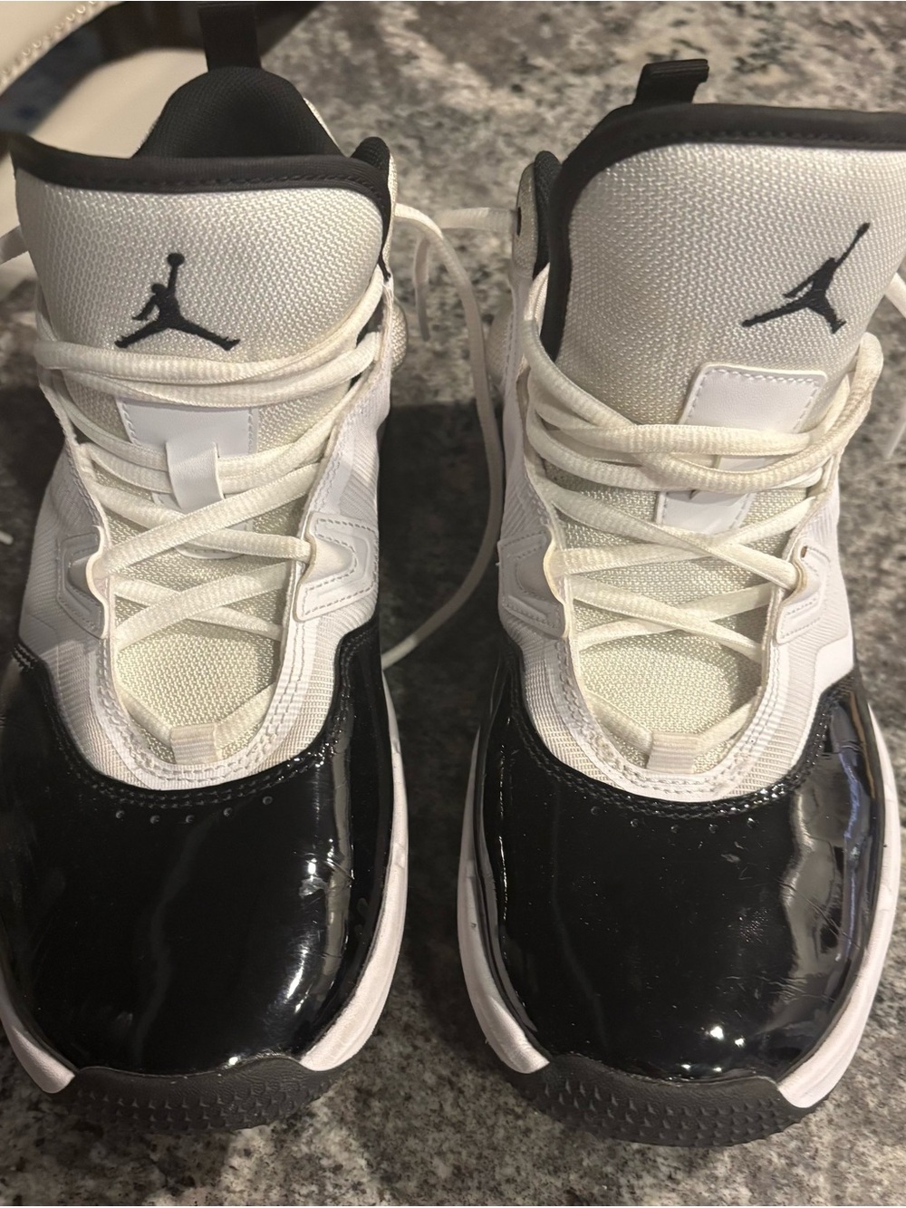 Jordan Flight Black and White High-Top Sneakers